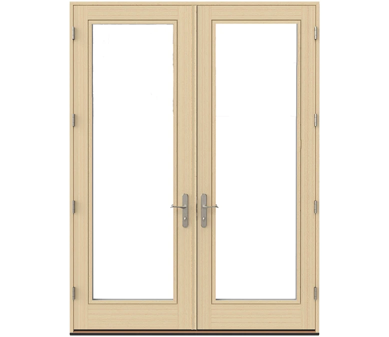 Sarasota Pella Lifestyle Series Wood Double Hinged Patio Doors